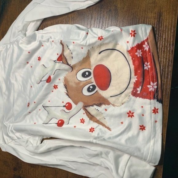 Christmas Family Matching Clothes Outfits for Couples Kids Baby Long Sleeve - Picture 2 of 4